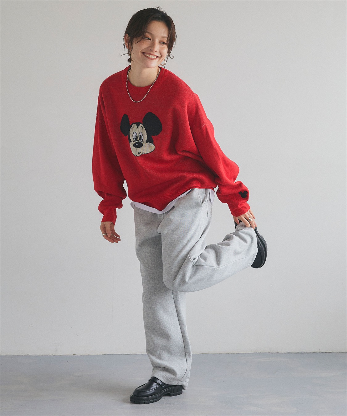 Life Style by cross marche 【Disney/ディズニー】Mickey Mouse/ミッキーマウス/ジャガードニットプルオーバー《新色追加》_sub_16