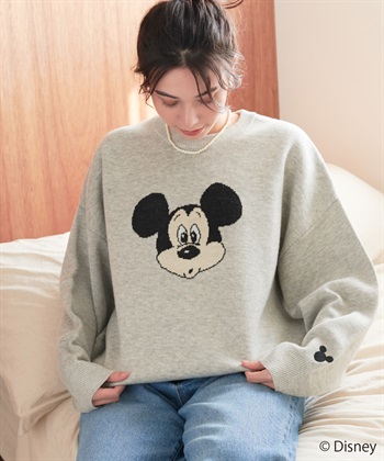 Disney/ディズニー】ミッキー/フェイスニットプルオーバー chara