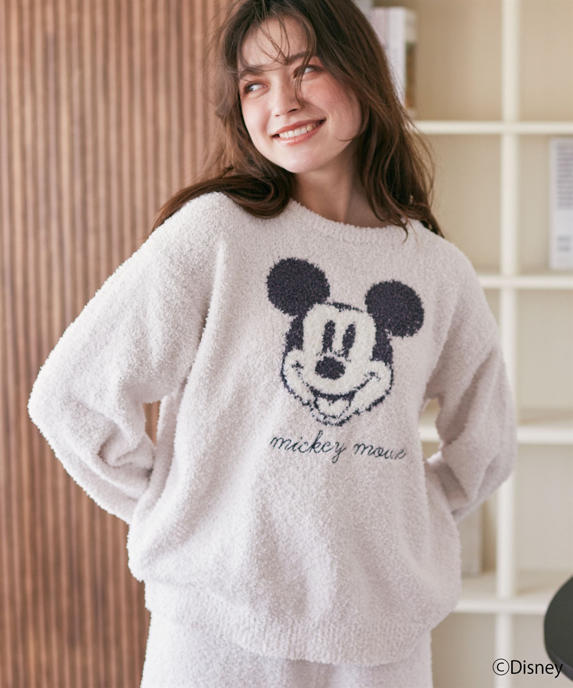 楽天市場】【Disney/ディズニー】ミッキーもこもこニットルームウェアトップス もこもこプルオーバー ミッキーマウス ルームウエア トップス 長袖  あったか レディース セットアップ可能 パンツ別売り リラックスウエア 秋 冬 大きいサイズ : クロスマルシェ楽天市場店