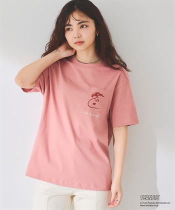 Life Style by cross marche 【PEANUTS/ピーナッツ】SNOOPY/スヌーピーポケット刺繍半袖Tシャツ_subthumb_6