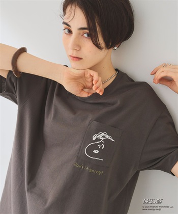 Life Style by cross marche 【PEANUTS/ピーナッツ】SNOOPY/スヌーピーポケット刺繍半袖Tシャツ_subthumb_11