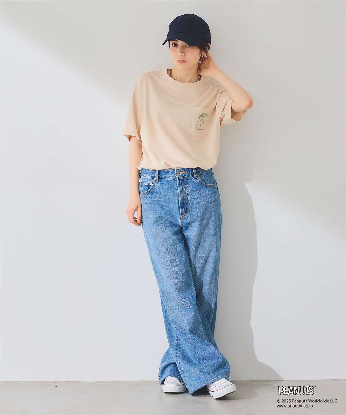 chara station 【PEANUTS/ピーナッツ】SNOOPY/スヌーピーポケット刺繍半袖Tシャツ_sub_19