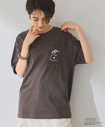 Life Style by cross marche 【PEANUTS/ピーナッツ】SNOOPY/スヌーピーポケット刺繍半袖Tシャツ_subthumb_21