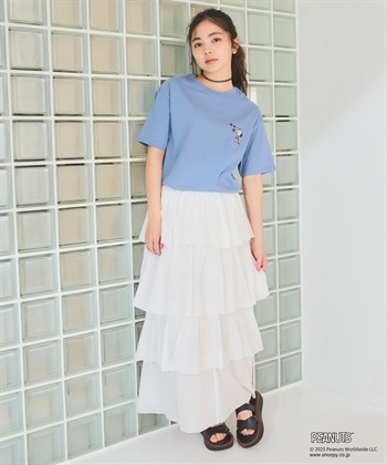 Life Style by cross marche 【PEANUTS/ピーナッツ】SNOOPY/スヌーピーハート刺繍ワンポイント半袖Tシャツ_subthumb_22