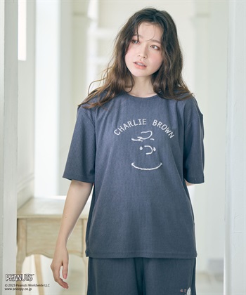 Life Style by cross marche 【ピーナッツ/PEANUTS】スヌーピーパイルTシャツ_subthumb_1