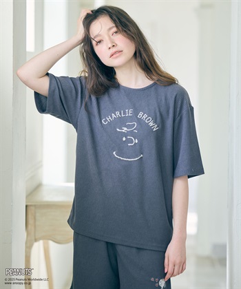 Life Style by cross marche 【ピーナッツ/PEANUTS】スヌーピーパイルTシャツ_subthumb_2