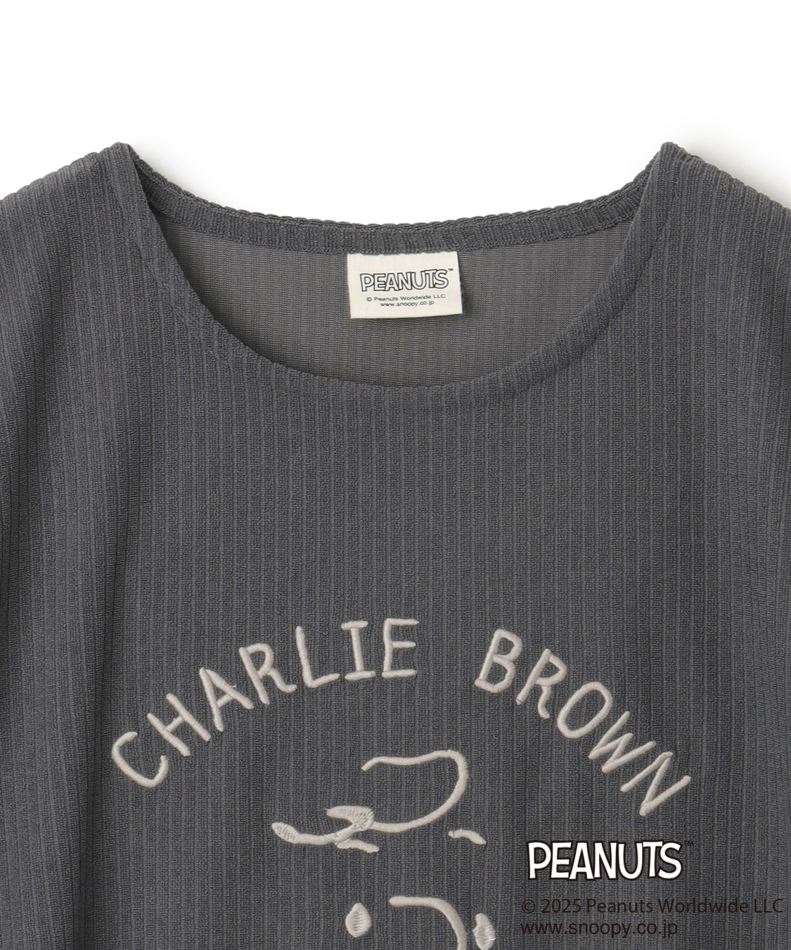 chara station 【PEANUTS/ピーナッツ】SNOOPY/スヌーピーパイルリブルームウェア半袖トップス（上下別売り）_sub_24