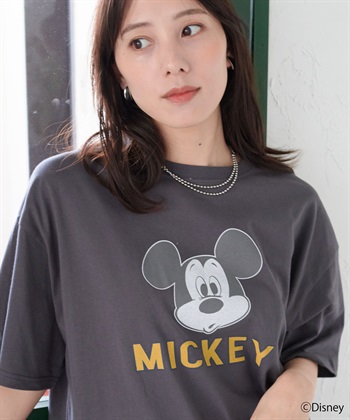 Life Style by cross marche 【Disney/ディズニー】ミッキーフェイスプリントデザインTシャツ_subthumb_4