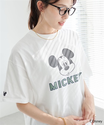 Life Style by cross marche 【Disney/ディズニー】ミッキーフェイスプリントデザインTシャツ_subthumb_6