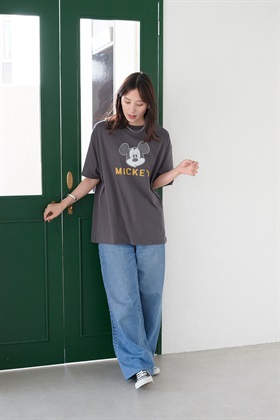 Life Style by cross marche 【Disney/ディズニー】ミッキーフェイスプリントデザインTシャツ_subthumb_9