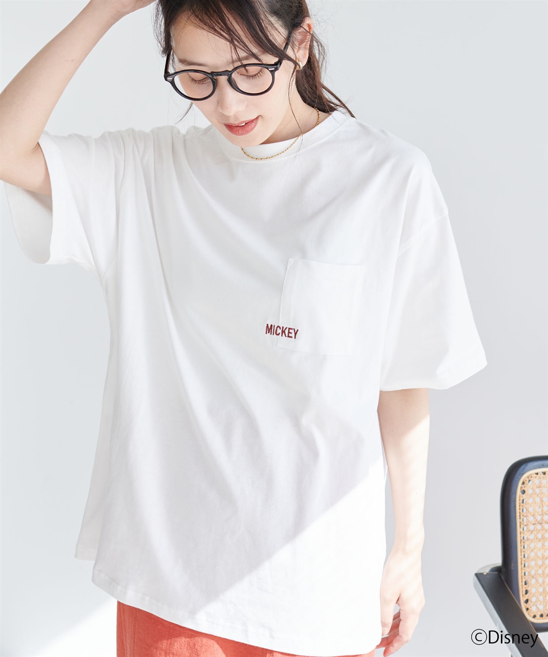 chara station 【Disney/ディズニー】ポケット付ミッキーグラフィックバックプリント半袖Tシャツ_sub_13