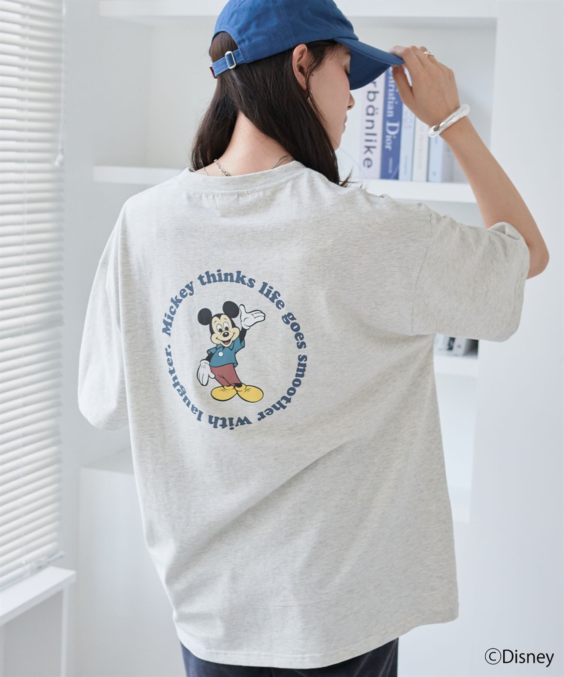 chara station 【Disney/ディズニー】ポケット付ミッキーグラフィックバックプリント半袖Tシャツ_sub_14
