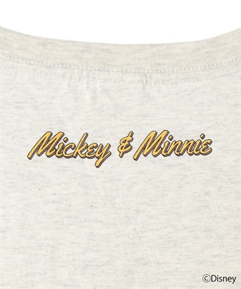 Disney/ディズニー】ミッキー＆ミニープリント半袖Tシャツ Life