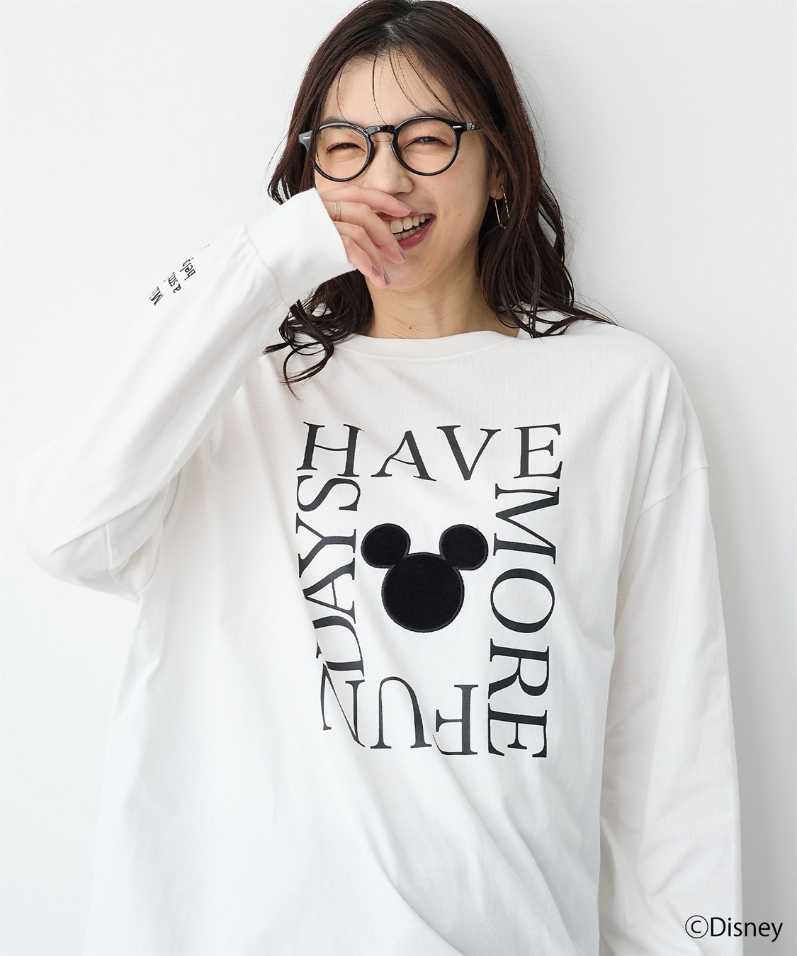 anyfee 【anyfee/プラスサイズ】《Disney/ディズニー》レタリングフロントプリントTシャツ_sub_11