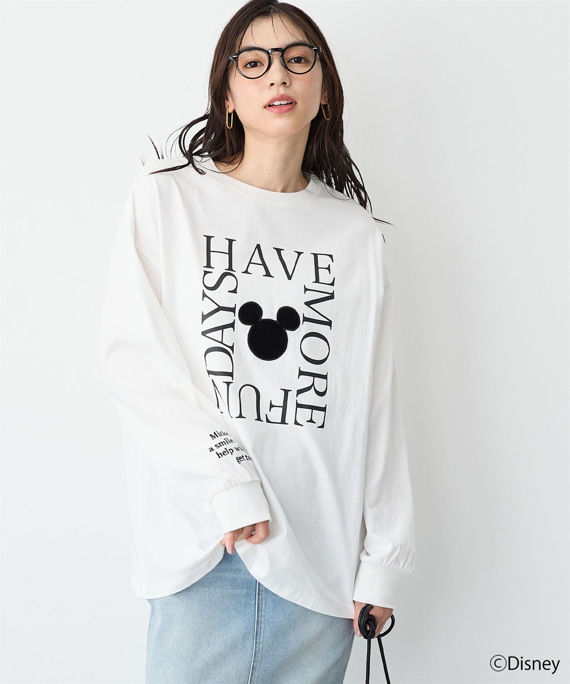 anyfee 【anyfee/プラスサイズ】《Disney/ディズニー》レタリングフロントプリントTシャツ_sub_16