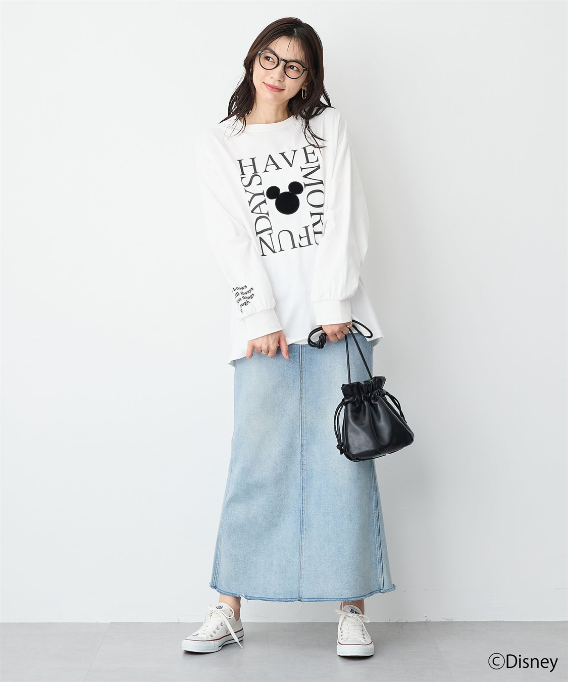 anyfee 【anyfee/プラスサイズ】《Disney/ディズニー》レタリングフロントプリントTシャツ_sub_17