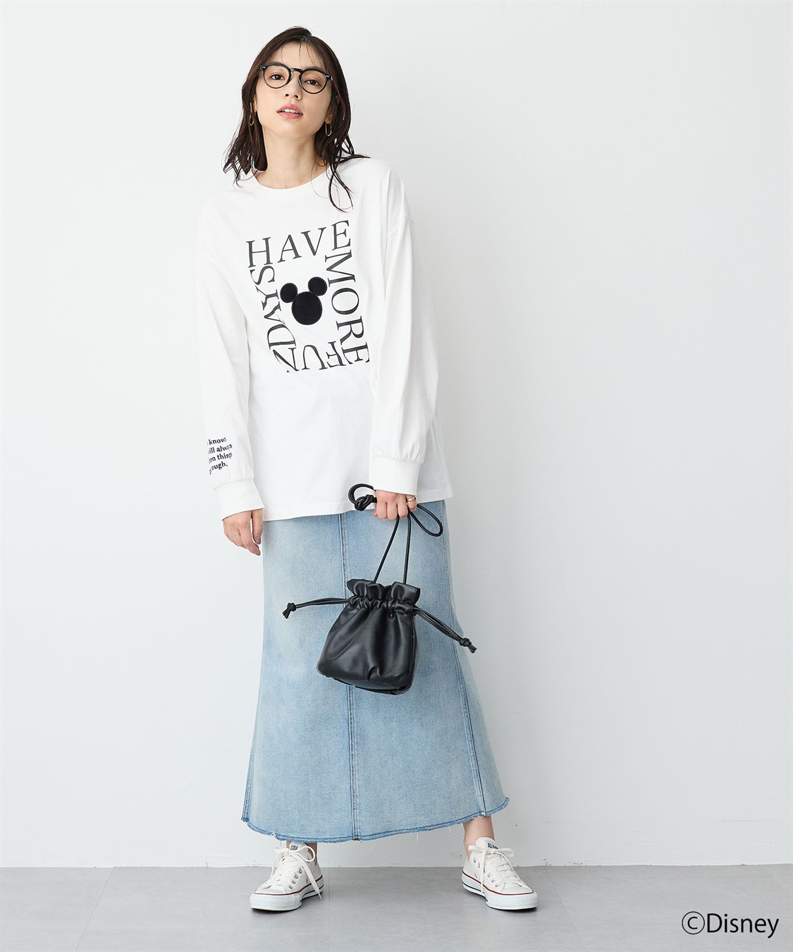 anyfee 【anyfee/プラスサイズ】《Disney/ディズニー》レタリングフロントプリントTシャツ_sub_19