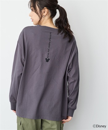 Life Style by cross marche 【anyfee/プラスサイズ】《Disney/ディズニー》ミッキーマウスオールドグラフィックプリントTシャツ_subthumb_2