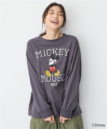 Life Style by cross marche 【anyfee/プラスサイズ】《Disney/ディズニー》ミッキーマウスオールドグラフィックプリントTシャツ_subthumb_4