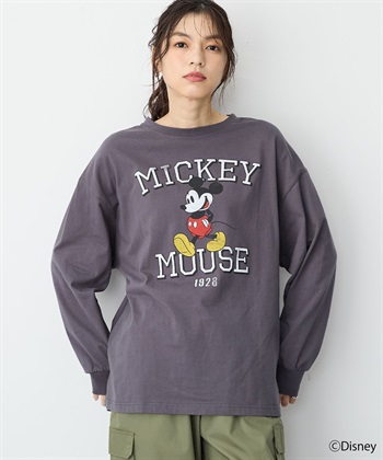 Life Style by cross marche 【anyfee/プラスサイズ】《Disney/ディズニー》ミッキーマウスオールドグラフィックプリントTシャツ_subthumb_6