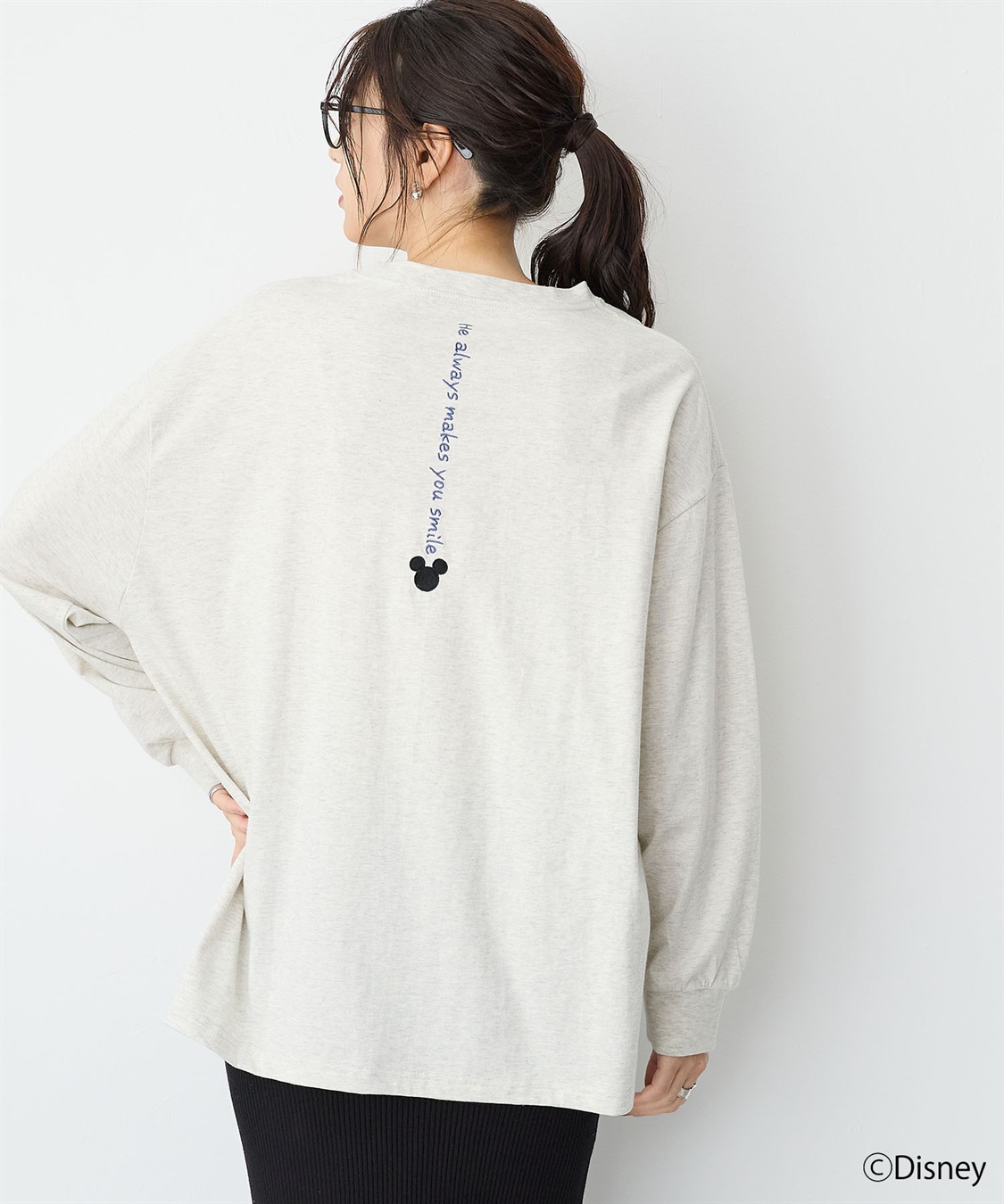 anyfee 【anyfee/プラスサイズ】《Disney/ディズニー》ミッキーマウスオールドグラフィックプリントTシャツ_sub_14