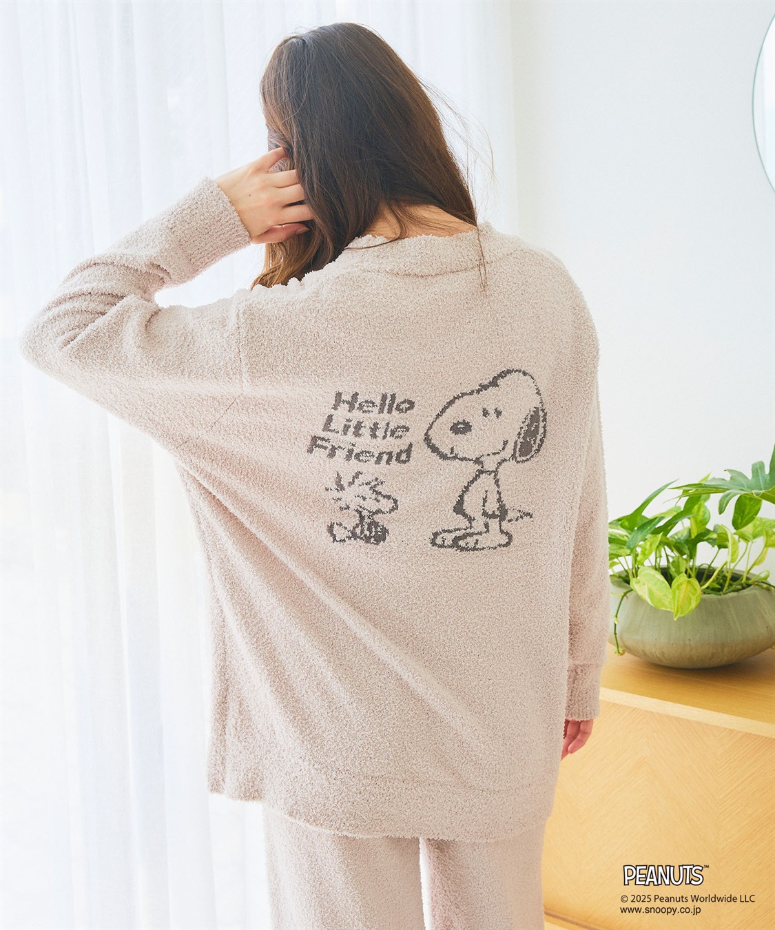 chara station 【PEANUTS/ピーナッツ】SNOOPY/スヌーピーもこもこルームウェアカーディガン（上下別売り）_sub_4