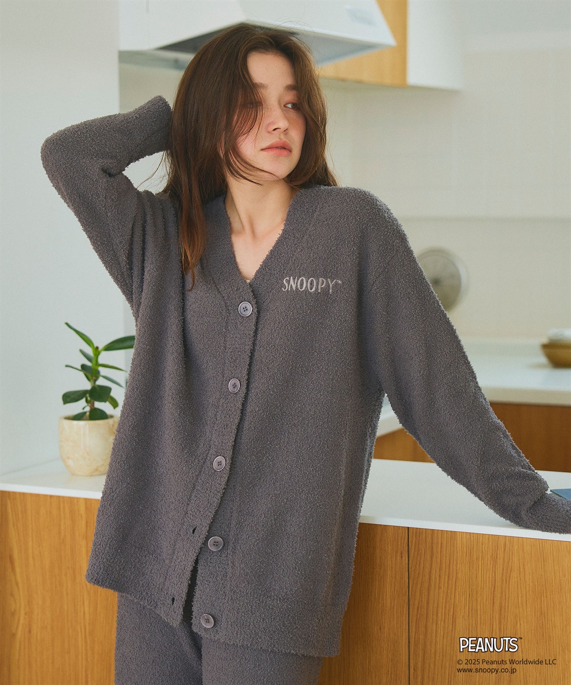 chara station 【PEANUTS/ピーナッツ】SNOOPY/スヌーピーもこもこルームウェアカーディガン（上下別売り）_sub_10