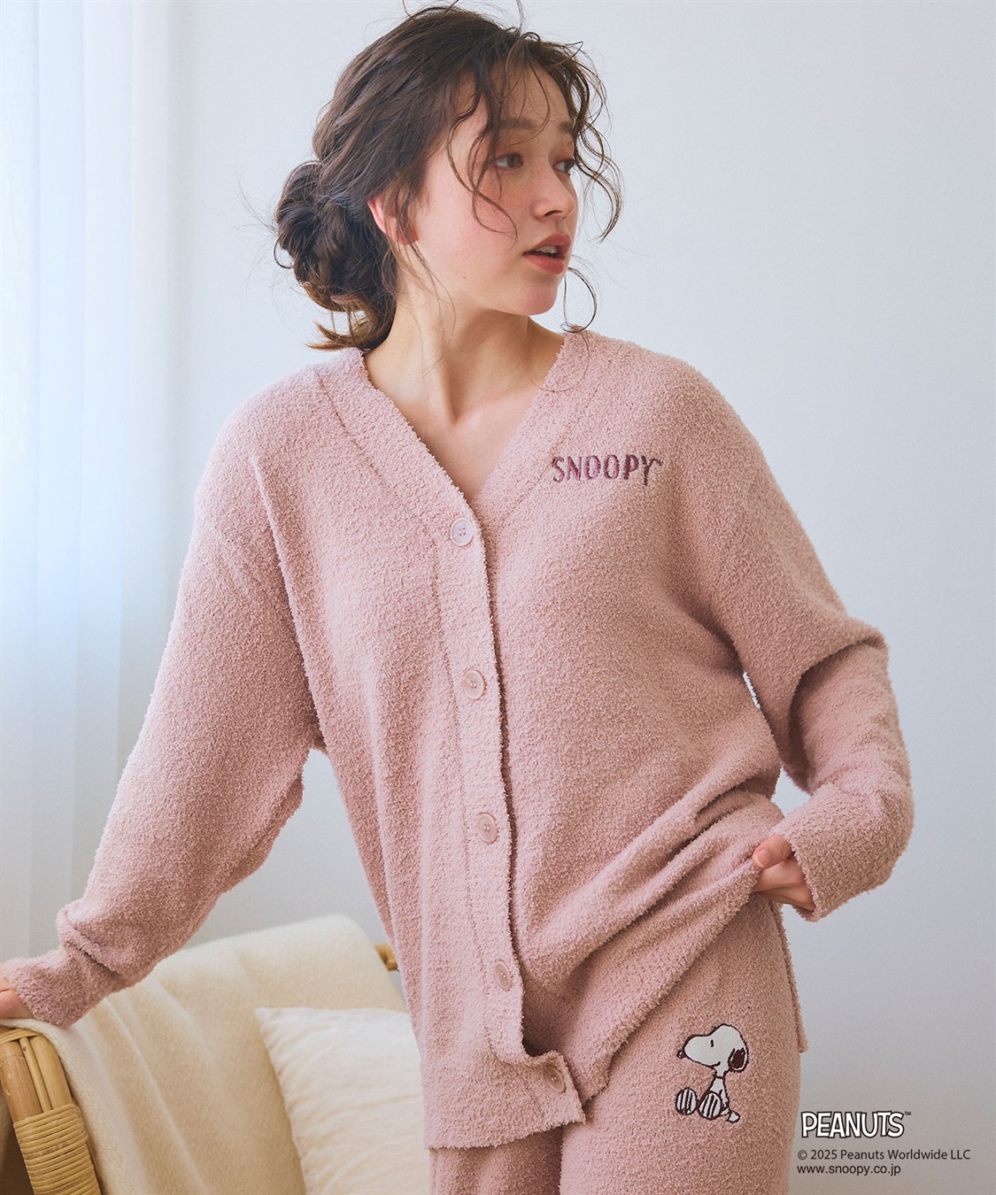 chara station 【PEANUTS/ピーナッツ】SNOOPY/スヌーピーもこもこルームウェアカーディガン（上下別売り）_sub_18