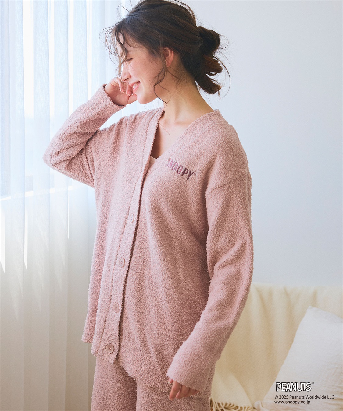 chara station 【PEANUTS/ピーナッツ】SNOOPY/スヌーピーもこもこルームウェアカーディガン（上下別売り）_sub_21