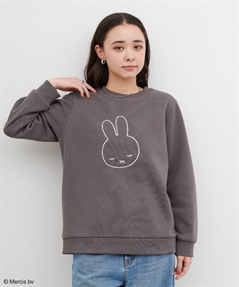 Life Style by cross marche 【miffy/ミッフィー】スリープ刺繍デザイン裏起毛プルオーバー（別注）_subthumb_2