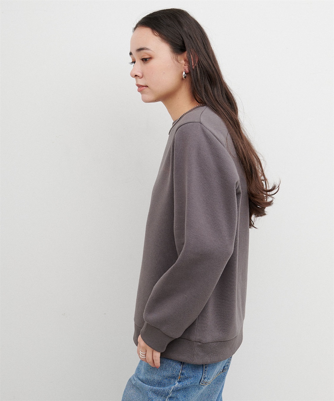 chara station 【miffy/ミッフィー】スリープ刺繍デザイン裏起毛プルオーバー（別注）_sub_5