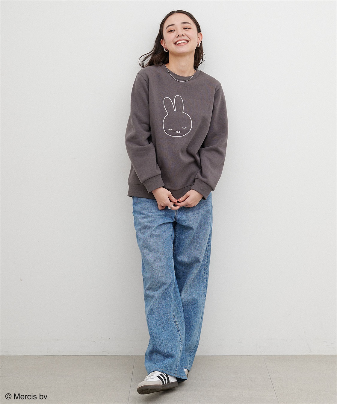 chara station 【miffy/ミッフィー】スリープ刺繍デザイン裏起毛プルオーバー（別注）_sub_11