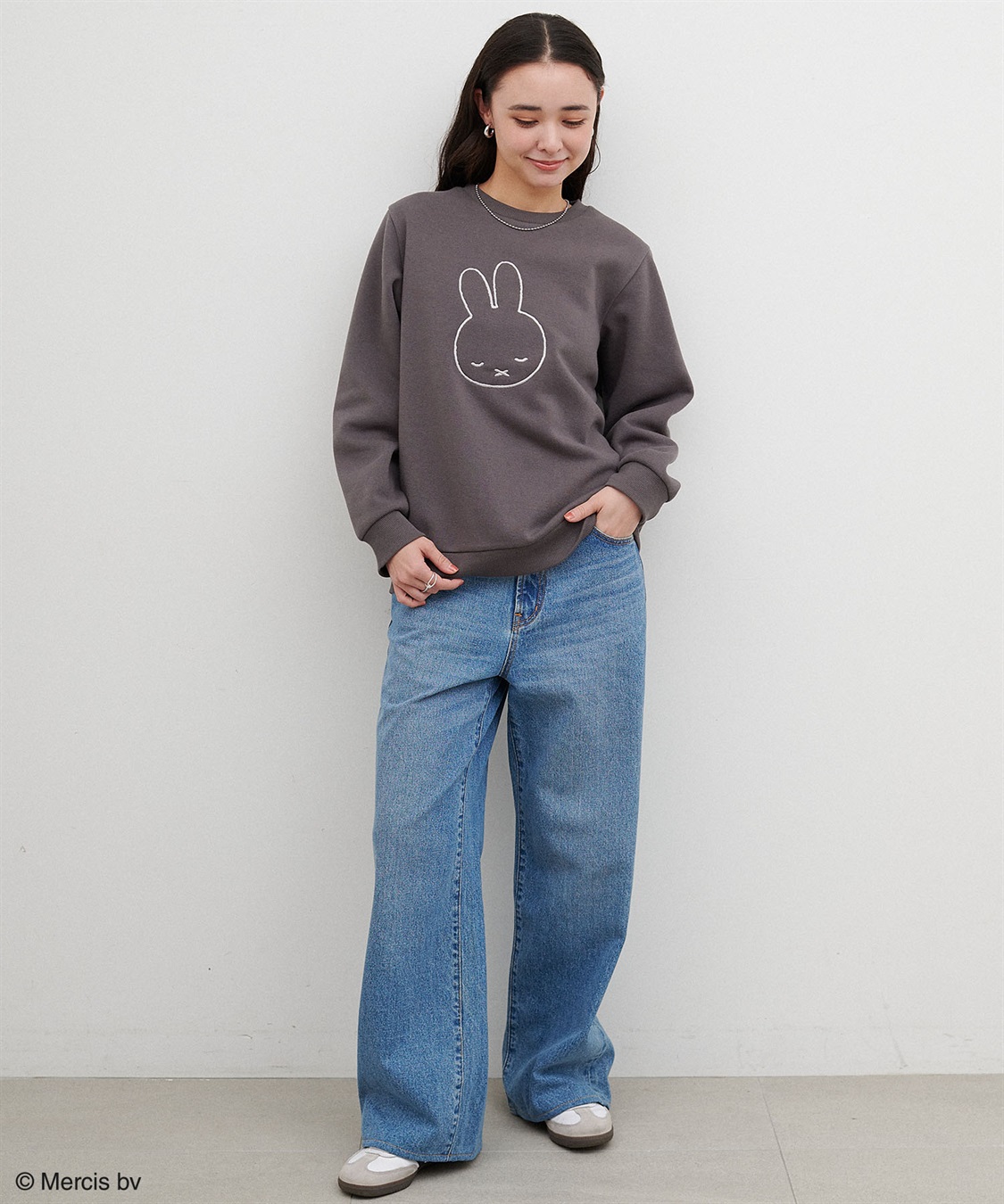 chara station 【miffy/ミッフィー】スリープ刺繍デザイン裏起毛プルオーバー（別注）_sub_12