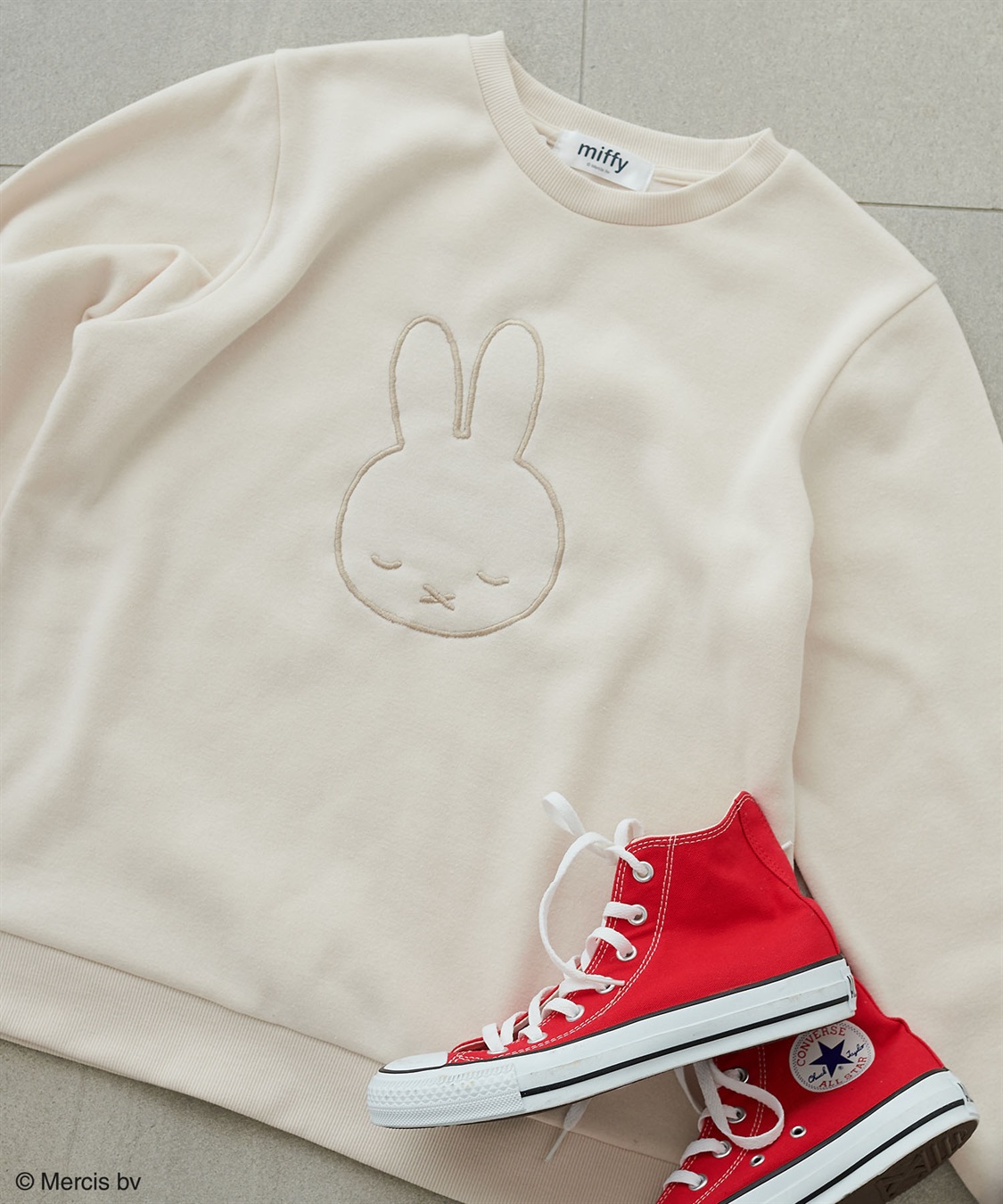 chara station 【miffy/ミッフィー】スリープ刺繍デザイン裏起毛プルオーバー（別注）_sub_13