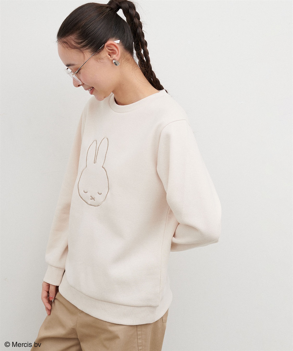 chara station 【miffy/ミッフィー】スリープ刺繍デザイン裏起毛プルオーバー（別注）_sub_16