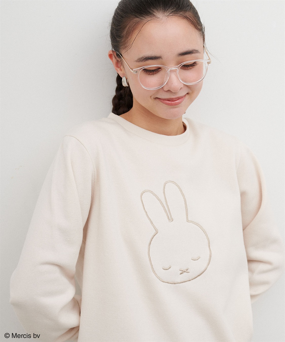chara station 【miffy/ミッフィー】スリープ刺繍デザイン裏起毛プルオーバー（別注）_sub_18
