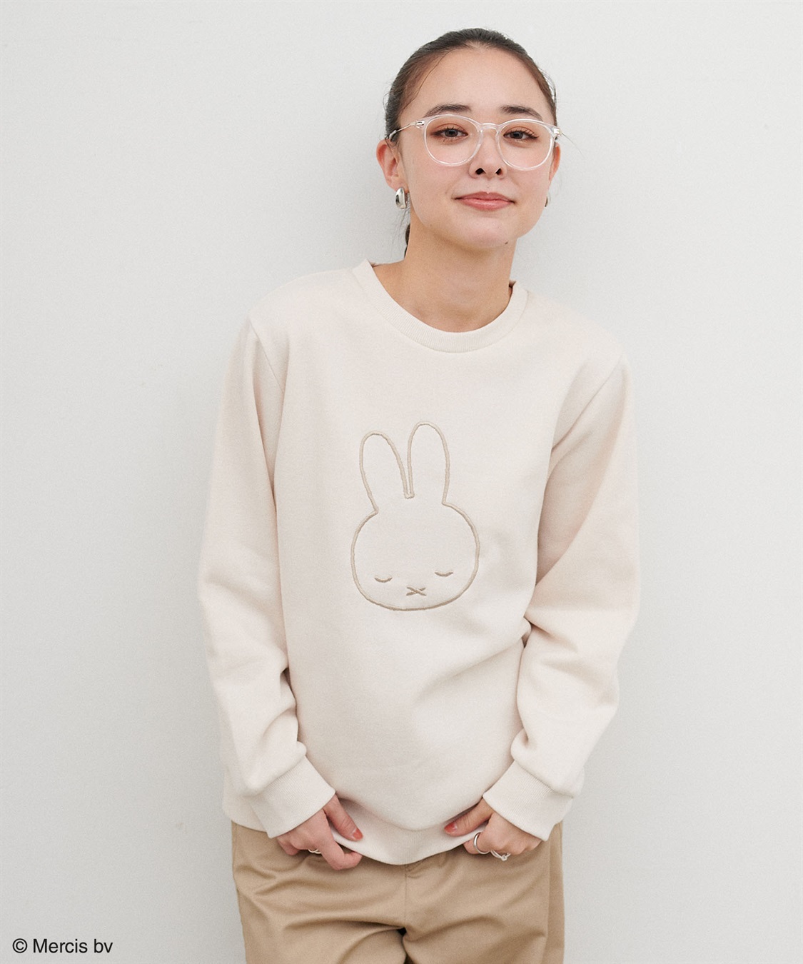 chara station 【miffy/ミッフィー】スリープ刺繍デザイン裏起毛プルオーバー（別注）_sub_19