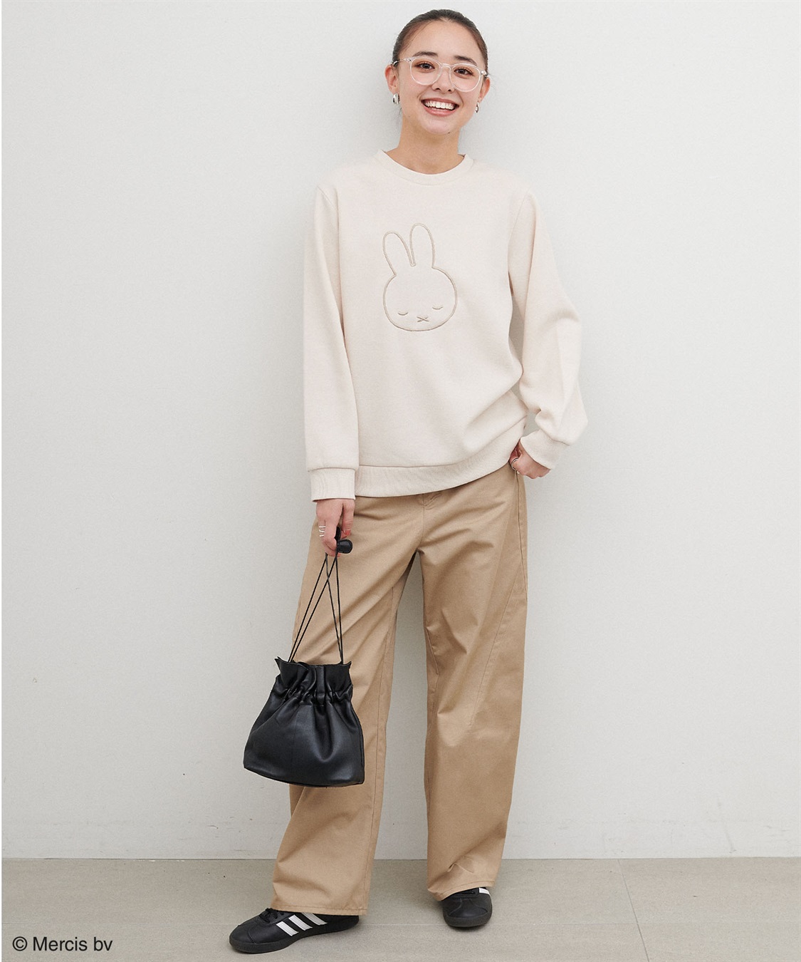 chara station 【miffy/ミッフィー】スリープ刺繍デザイン裏起毛プルオーバー（別注）_sub_21