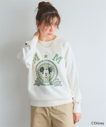 Life Style by cross marche 《Disney/ディズニー》ミッキーマウス刺繍ワッペンデザインスウェットトレーナー_subthumb_15