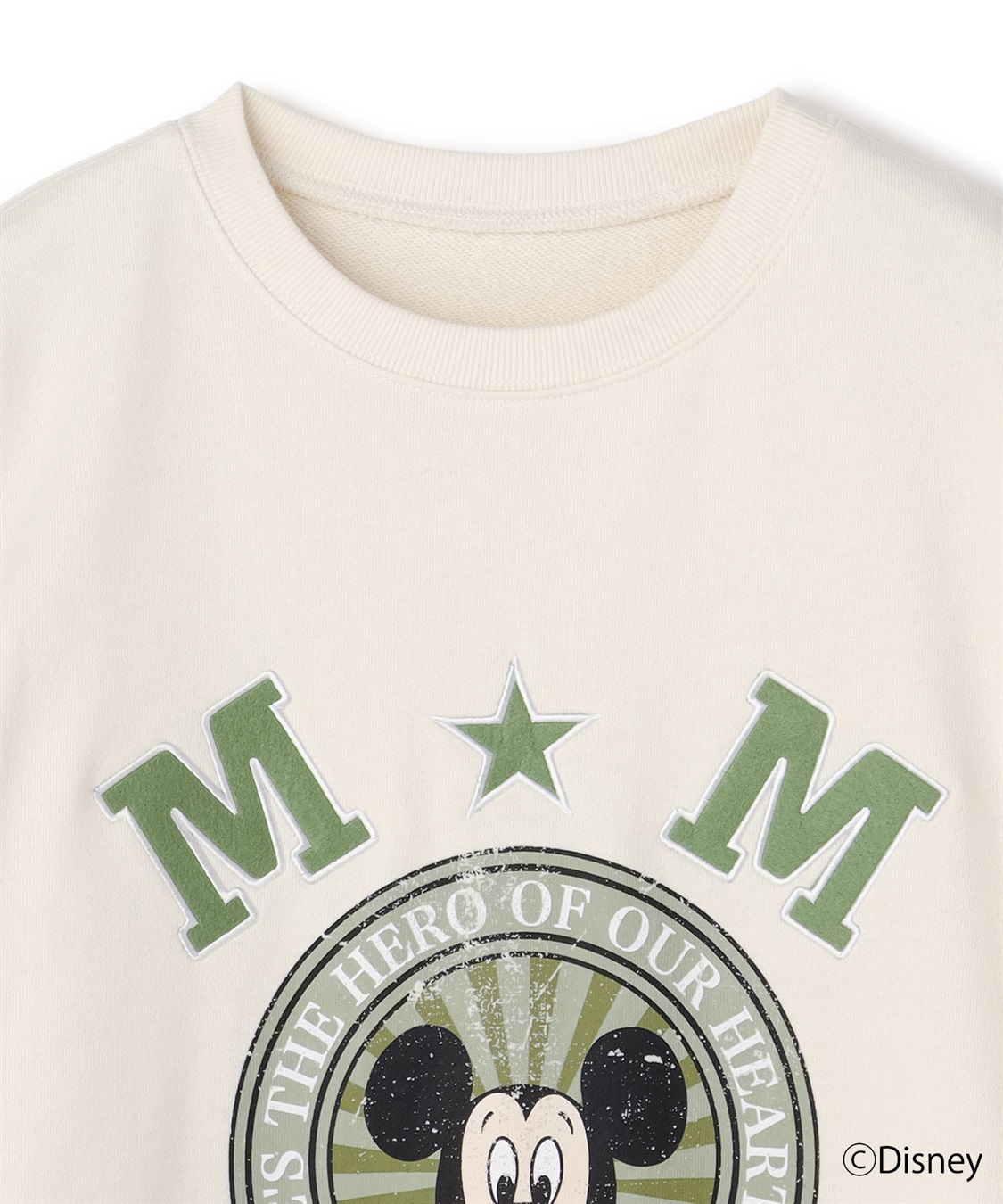 chara station 《Disney/ディズニー》ミッキーマウス刺繍ワッペンデザインスウェットトレーナー_sub_22