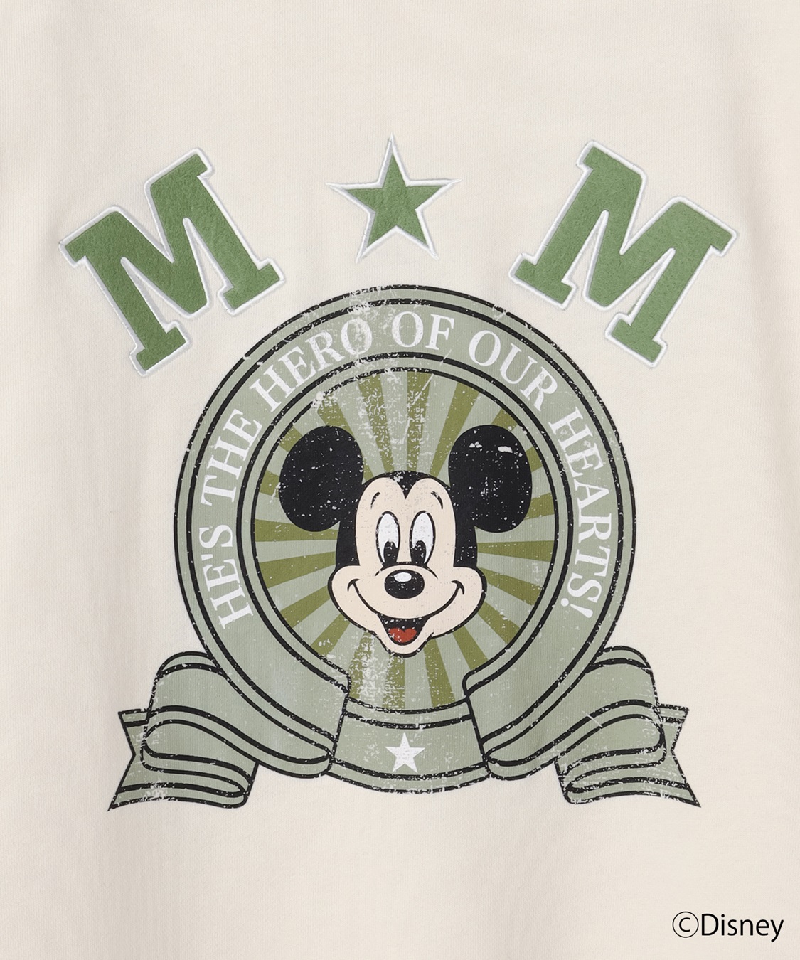 chara station 《Disney/ディズニー》ミッキーマウス刺繍ワッペンデザインスウェットトレーナー_sub_23