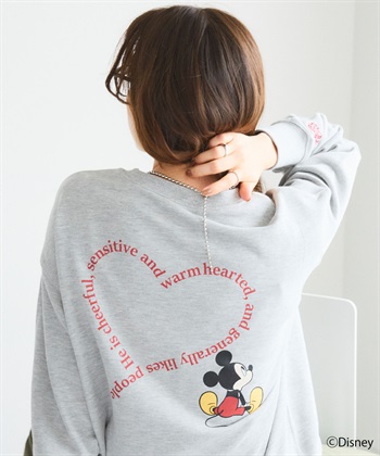 Life Style by cross marche 《Disney/ディズニー》ミッキーマウスハートバックプリントスウェットトレーナー_subthumb_14
