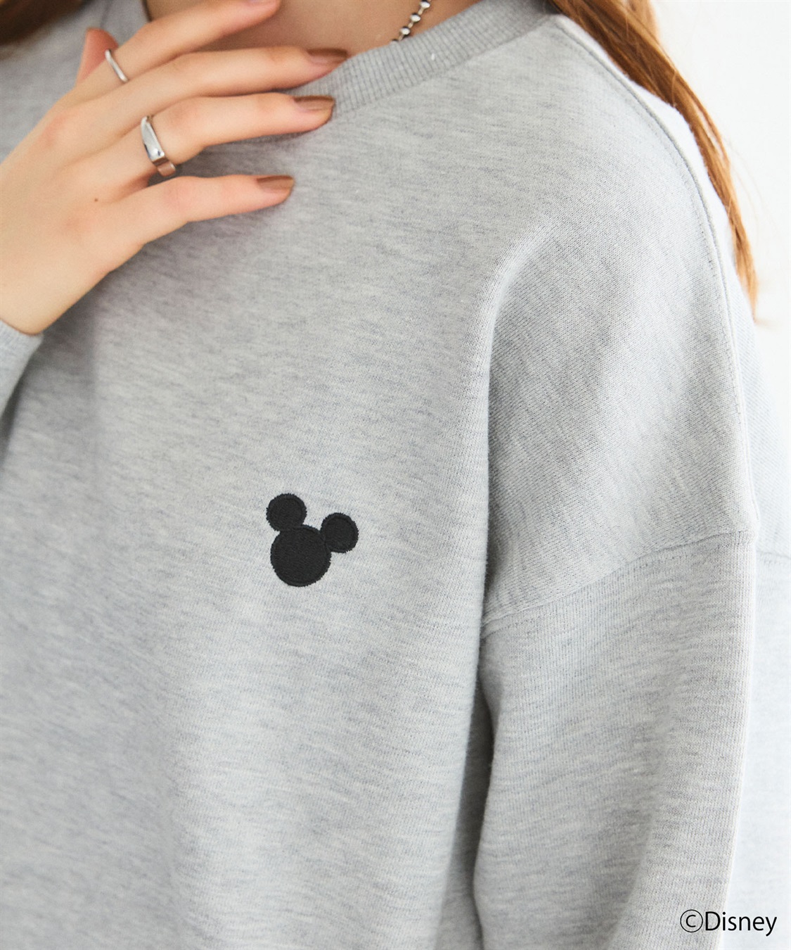 chara station 《Disney/ディズニー》ミッキーマウスハートバックプリントスウェットトレーナー_sub_18