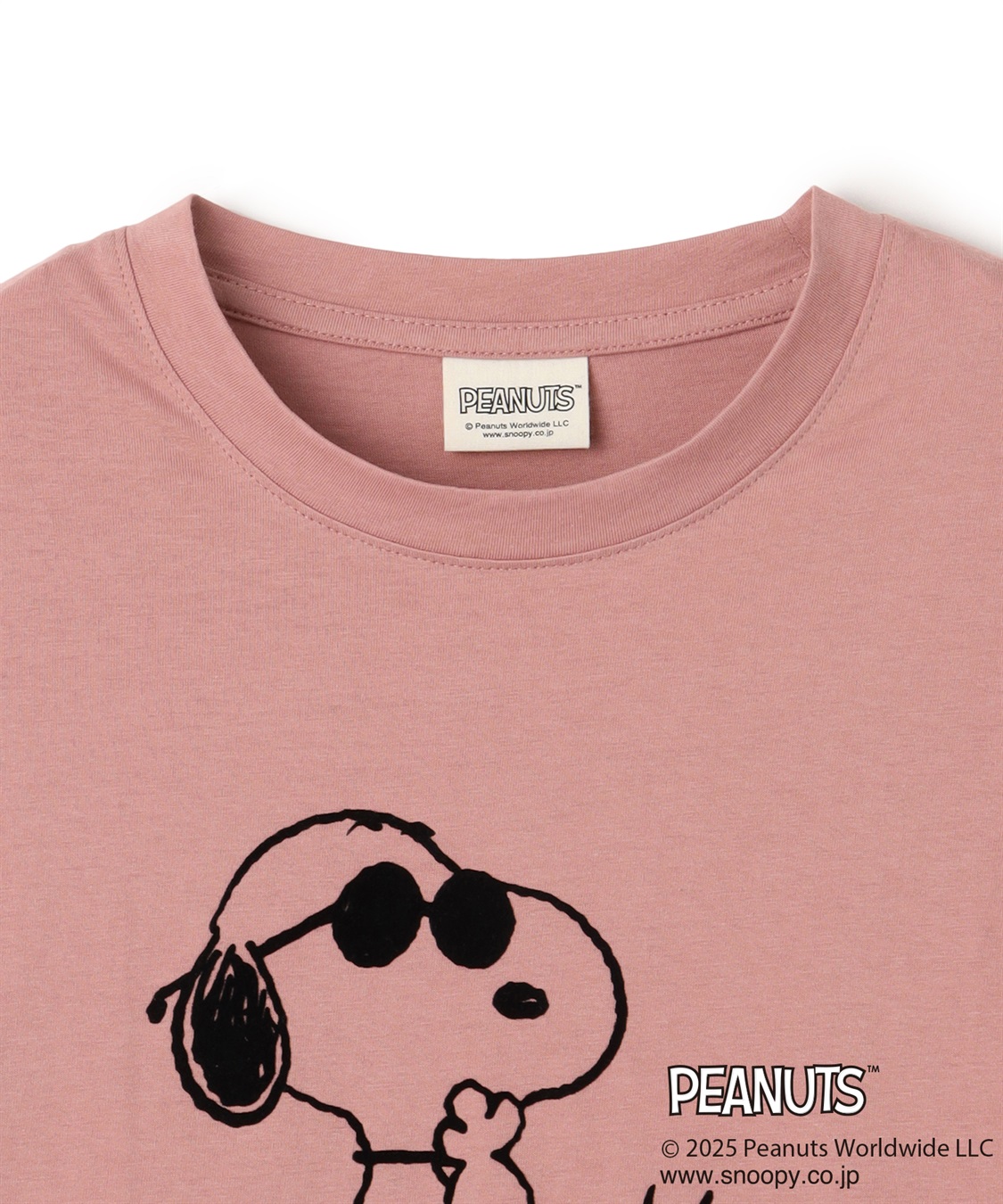 chara station 【PEANUTS/ピーナッツ】SNOOPY/スヌーピー＆ウッドストックフロッキープリントTシャツ_sub_24