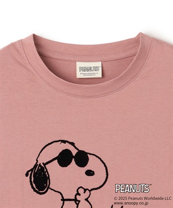 chara station 【PEANUTS/ピーナッツ】SNOOPY/スヌーピー＆ウッドストックフロッキープリントTシャツ_subthumb_24