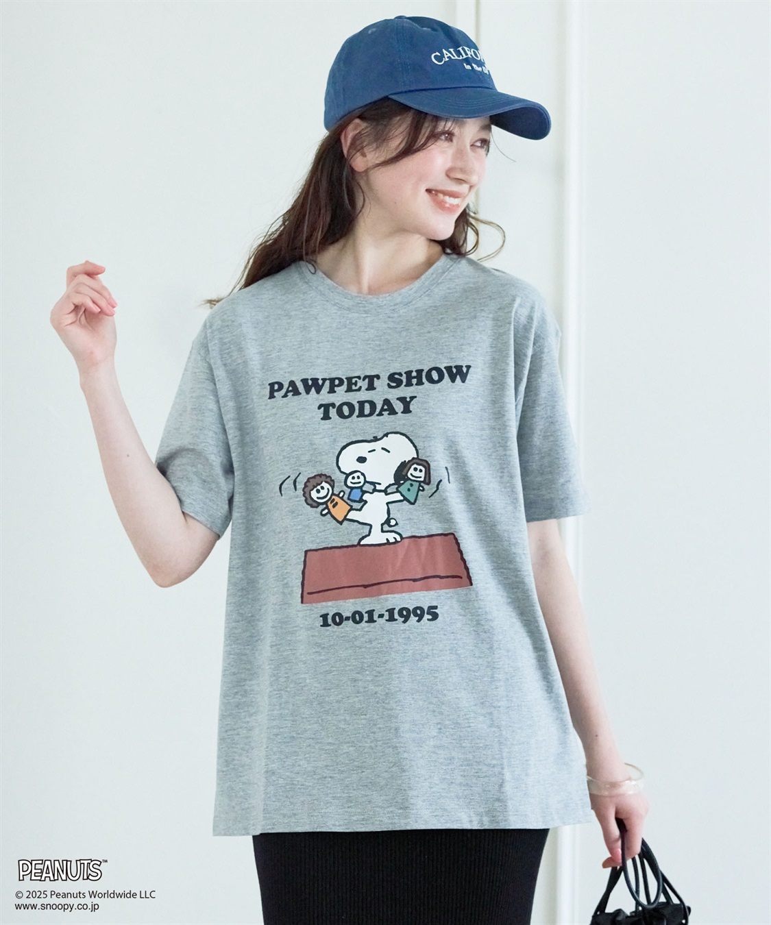 chara station 【PEANUTS/ピーナッツ】SNOOPY/スヌーピー PAWPET SHOW TODAY半袖プリントTシャツ_sub_3