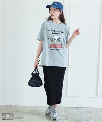chara station 【PEANUTS/ピーナッツ】SNOOPY/スヌーピー PAWPET SHOW TODAY半袖プリントTシャツ_subthumb_4
