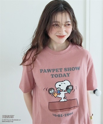 chara station 【PEANUTS/ピーナッツ】SNOOPY/スヌーピー PAWPET SHOW TODAY半袖プリントTシャツ_subthumb_6