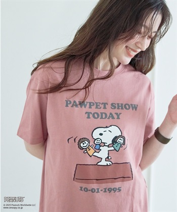 chara station 【PEANUTS/ピーナッツ】SNOOPY/スヌーピー PAWPET SHOW TODAY半袖プリントTシャツ_subthumb_7