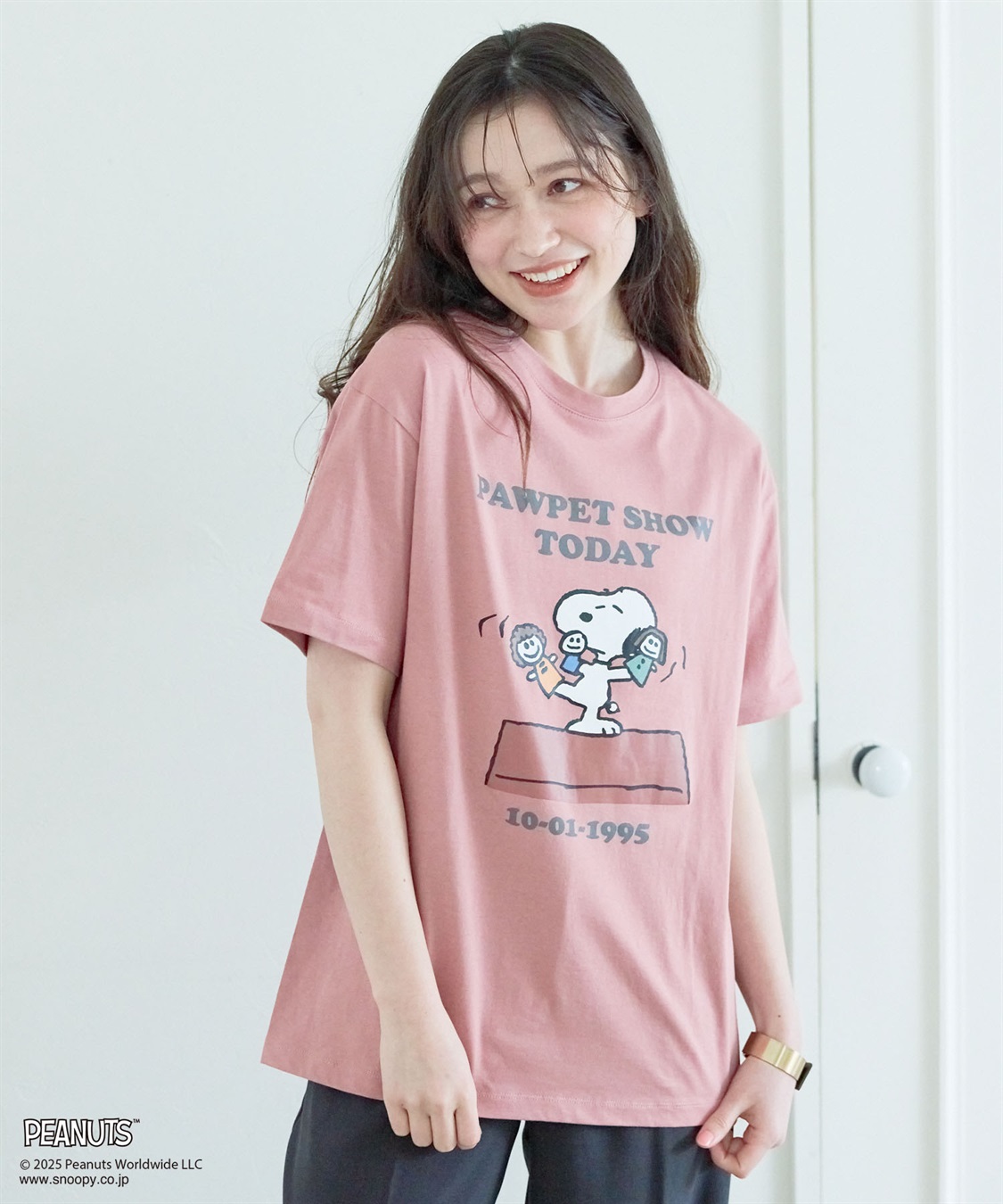 chara station 【PEANUTS/ピーナッツ】SNOOPY/スヌーピー PAWPET SHOW TODAY半袖プリントTシャツ_sub_8